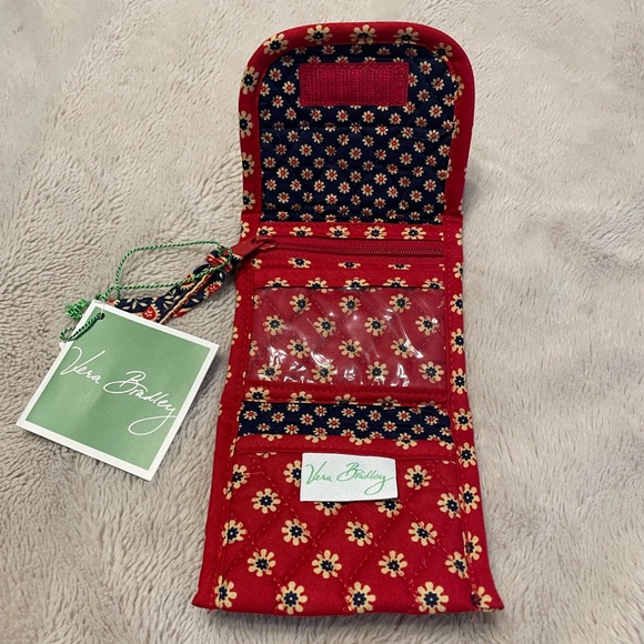 NWT Vera Bradley “Americana Red” Trifold Pocket Wallet (Retired Print) - Picture 2 of 4